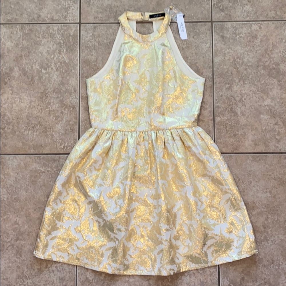 Ark & Co Light Gold High Neck Dress